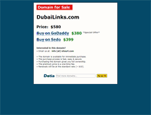 Tablet Screenshot of dubailinks.com